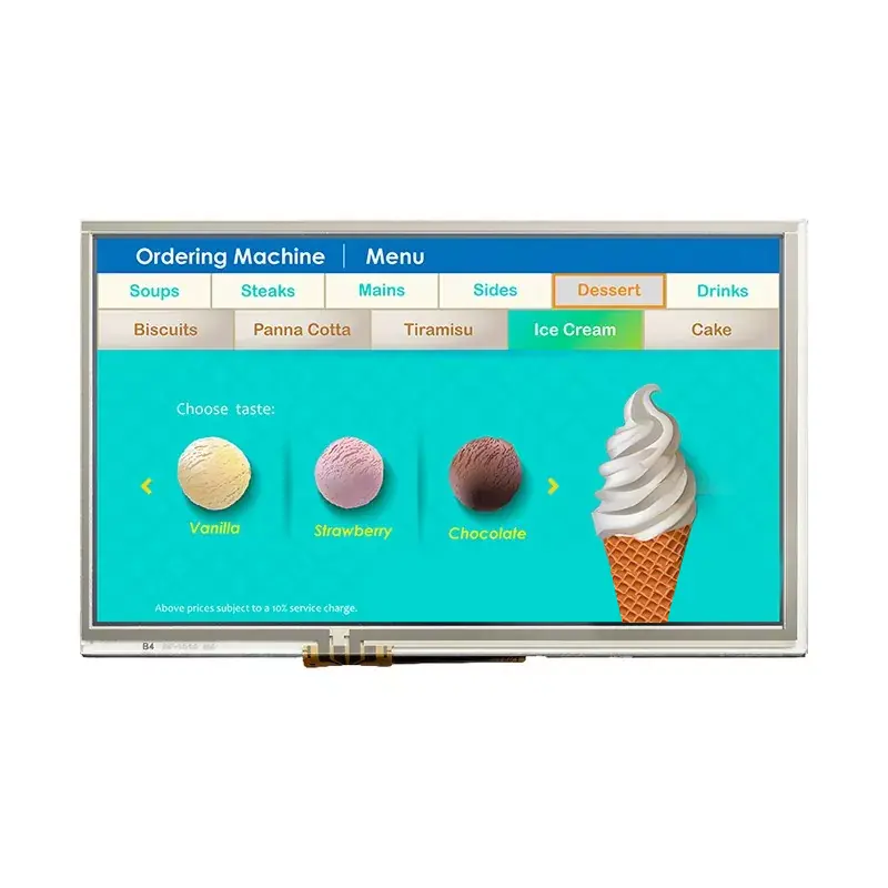 7 ιντσών 800*480 μονάδα IPS TFT